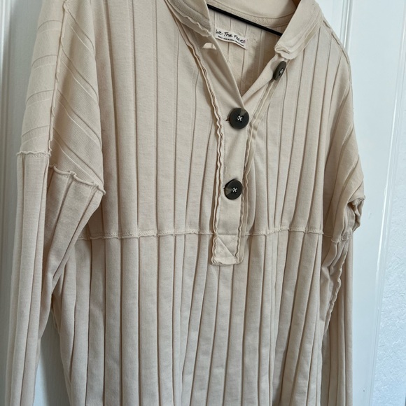 We The Free | The Mix Knit Top | Ivory | s - Picture 3 of 10